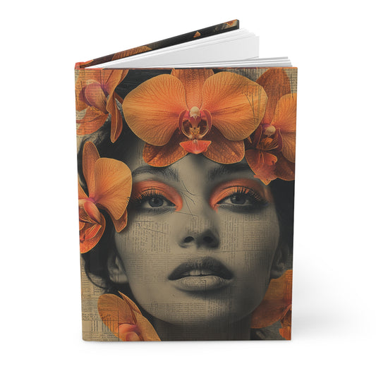 Blooming Gaze - Hardcover Lined Notebook