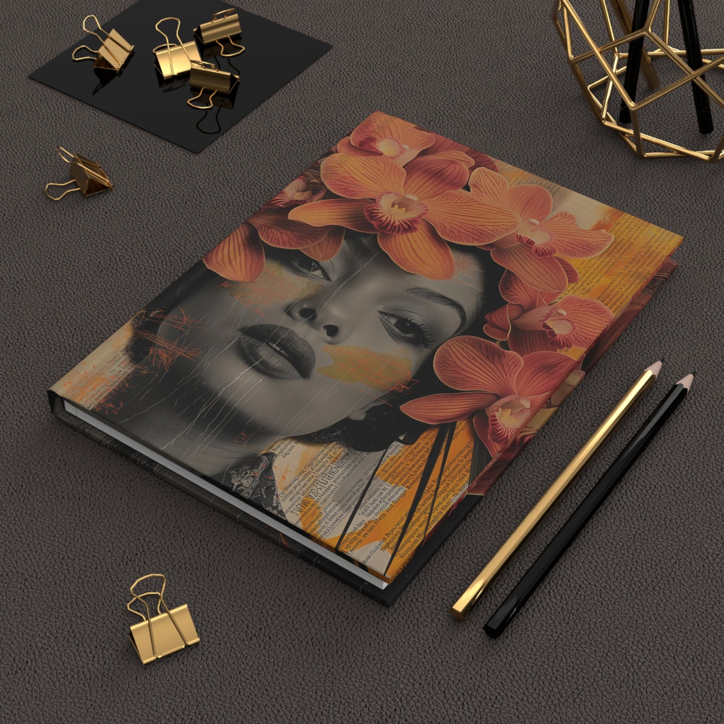 Timeless Orchids - Hardcover Lined Notebook