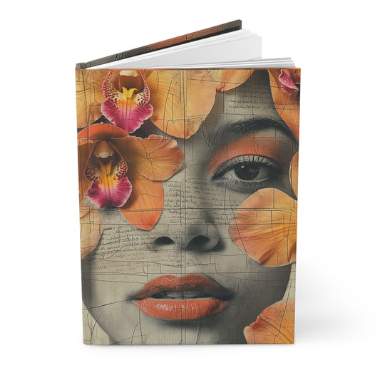 Orchid Eye-Opener - Hardcover Lined Notebook