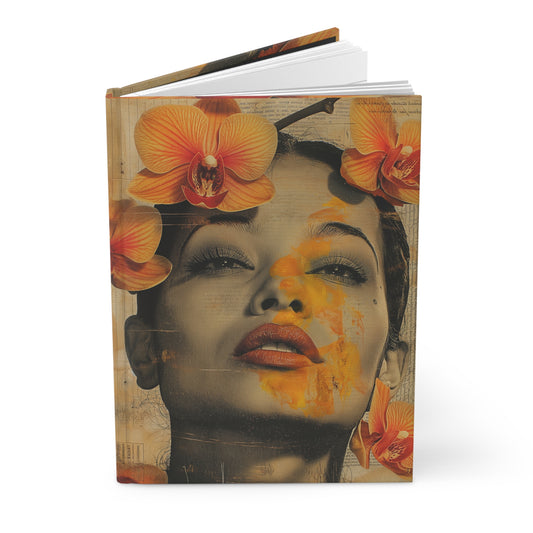 Orchid Sun-Kiss - Hardcover Lined Notebook