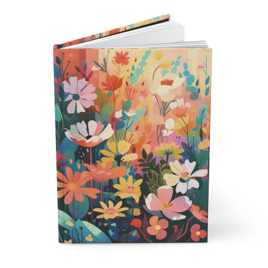 Rainbow Wild  - Hardcover Lined Notebook