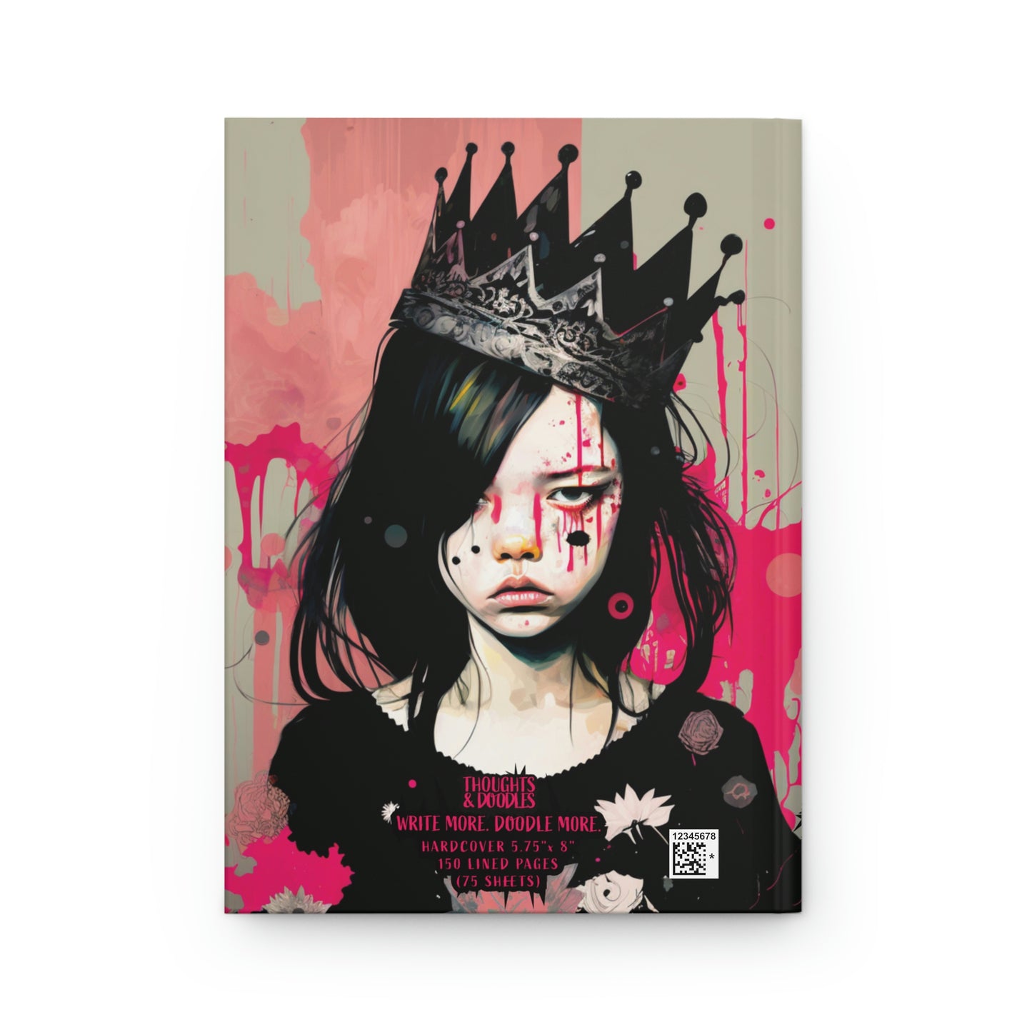 Gladys Canbe - Princess Pouty - Hardcover Lined Notebook