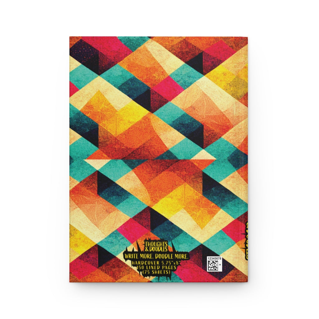 Colorful Geometrics - Hardcover Lined Notebook
