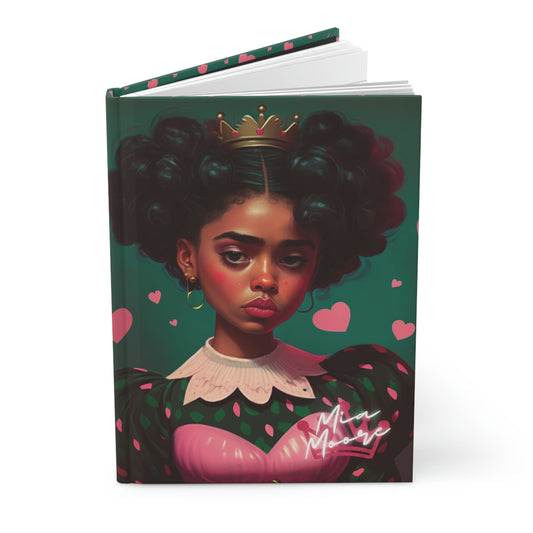 Mia Moore - Princess Pouty - Hardcover Lined Notebook